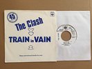 THE CLASH - TRAIN IN VAIN Dbl sided FRENCH Promo