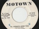 RARE ORIG NORTHERN SOUL 45 - THE SPINNERS - I’LL ALWAYS LOVE YOU - MOTOWN W/DEMO