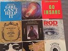 Set of 10 45s vinyl records - Journey, Elton John, Bowie, Stewart, Jagger, etc.
