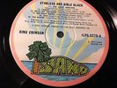 KING CRIMSON: STARLESS AND BIBLE BLACK, textured, pink rim, true first UK press