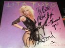 LITA FORD Out for Blood LP SIGNED AUTOGRAPHED RUNAWAYS AWESOME