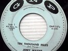 JERRY WAYNE Ten thousand miles / Half-hearted love 1960 Popcorn 45 on GNP e5609