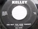 HAL DAVIS way to my heart 45 Way you look tonight 1959 doowop e7357