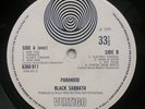 BLACK SABBATH UK PARANOID LP LARGE VERTIGO SWIRL LABEL ,WITH NO BIG BEAR CREDIT
