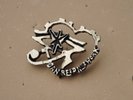 The Dan Reed Network metal Pin badge  rock music band   rare