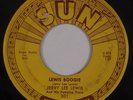 JERRY LEE LEWIS: Lewis Boogie USA SUN 301 Orig Rockabilly 45 VG Hear