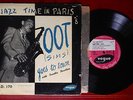 ZOOT (SIMS SEXTET) GOES TO TOWN - RARE ORGL FRENCH LP 10' 33 RPM - LD 170 - 1953