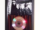 NIRVANA SIGNED PHOTO DISPLAY WITH GOLD OR SILVER DISC