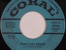 THE EXOTICS: That’s My Desire CORAL Doo Wop Soul ORIG PROMO 45 Rare HEAR