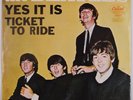 THE BEATLES: Yes it Is / Ticket to Ride USA 45 w/ PS Rare CAPITOL 5407