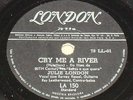 JULIE LONDON 1957 Cry Me A River/ In the mood for love RARE10” 78 RPM Ex BRAZIL
