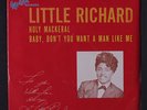 LITTLE RICHARD: Holy Mackeral / Baby, Don't You Want A Man Like Me 45 (PS, sl w