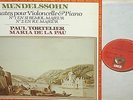 MENDELSSOHN*Cello sonatas*TORTELIER/DE LA PAU*EMI FRANCE *GATEFOLD *NM