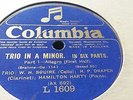 BRAHMS TRIO IN A MINOR W.H.SQUIRE, H.P.DRAPER & HAMILTON HARTY COLUMBIA L1609-11