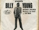 BILLY YOUNG Too Much on Mercury Northern Soul 45 Picture Sleeve Hear