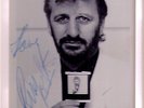 MOUNTED GREAT GENUINE RINGO STARR SIGNED PROMO PICTURE THE BEATLES 1980'S