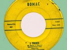 RHYTHM FIVE I Tried / Baby Please Don't Go 45rpm Bomac 1962 rockabilly