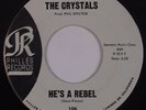 THE CRYSTALS: He’s A Rebel SPECTOR Philles SUPER 45 VG++ Girl Group