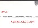 PHILIPS STEREO - ARTHUR GRUMIAUX - BACH SONATAS & PARTITAS - 3LP BOX NM