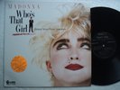 Madonna - Who's that Girl -  Taiwan LP + Insert