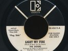 THE DOORS Light My FIre - PROMO VINYL 45  /  hear it 