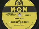 HEAR - Rare Country Bopper 78 - Jerry Irby - Hillbilly Boogie - MGM # 10809