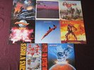 8 HARDROCK LPs  Guns N' Roses, Budgie, Judas Priest, Frehley's Comet, W.A.S.P...
