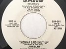 * JOHN BLAIR/WORLD OF MAZEHE Momma Said Shut Up MODERN SOUL BOOGIE Sakb 45 HEAR
