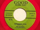 ELCHORDS 45 Peppermint stick / Gee, i'm in love GOOD (RED WAX) M- Doowop e8645