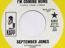 SEPTEMBER JONES I’m Coming Home KAPP 45 northern soul VG++ orig. 1966