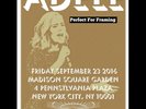 Adele live Madison Square Garden New York 23 September 2016 A4 size poster print