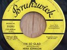 HERB JOHNSON & THE IMPACTS northern soul 45 I'm So Glad / Where   Brunswick DJ