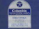 288c.  Igor Stravinsky - Duo Concertant - Columbia Royal Blue #199 AUTOGRAPHED