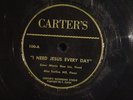 RARE UNKNOWN? BLACK GOSPEL BLUES 78 RPM on CARTER'S Sister Minnie Mae Lee *HEAR