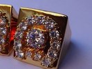 Elvis style Gold Colour and stone  Aloha Concert Style Ring