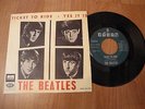 THE BEATLES Ticket to ride EP-Spanish DSOL 66.064 RARE ERROR LENON