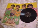 *THE BEATLES* Sgt Pepper - UK Parlophone Stereo LP+Cut Out Card  Gramophone Rim
