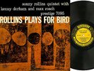 Sonny Rollins, ROLLINS PLAYS FOR BIRD, Prestige  LP-7095  LAMINATED