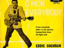EDDIE COCHRAN • C'MON EVERYBODY • YELLOW COVER UK LONDON/DECCA EP RE-U 1214