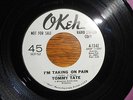 Rare 1960s Northern Soul 45 TOMMY TATE OKEH WHITE LABEL PROMO #7242 I'M TAK