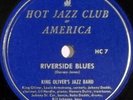 KING OLIVER jazz 78RPM HJCA Riverside Blues pre war louis armstrong