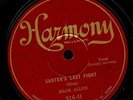 MACK ALLEN. CUSTER'S LAST FIGHT / BUFFALO BILL. 78. HARMONY. HEAR