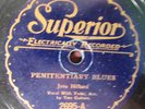 Jess Hillard 78 SUPERIOR Penitentiary Blues/The Ramblers Blues RARE BLUES