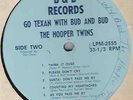 Bud and Bud The Hooper Twins  - Go Texan Trail Ride Songs LP (EX)