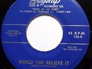 THE CATALINA SIX 45 Would You Believe It / Moon 2000 DOO WOP e9083