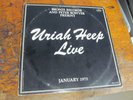 URIAH HEEP Live January 1973 2XLP MERCURY PRC test pressing VG++ vinyl  rock