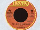TWO PEOPLE Stop Leave My Heart Alone on Revue Promo Northern Soul 45 Hear