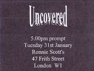 DREAM THEATER – VERY RARE ORIGINAL RONNIE SCOTT’S 1995 UNCOVERED SHOW TICKET