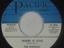 Sweet/Northern Soul 45 - Monzas - Where Is Love/Baby You Know - Pacific VG+ mp3
