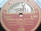 A24 HMV C.7813 - 15 TCHAIKOVSKY FRANCESCA DA RIMINI DOBROWEN 3 x 78 RPM